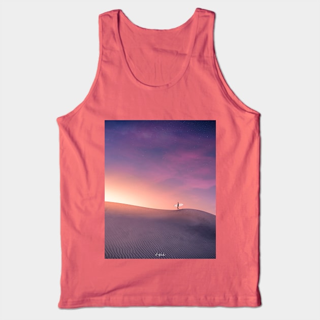 Desert Surfing Tank Top by ArijitWorks